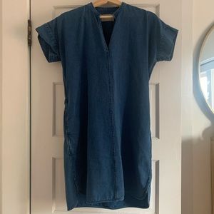 Everlane Splitneck Jean Dress *DISCONTINUED*